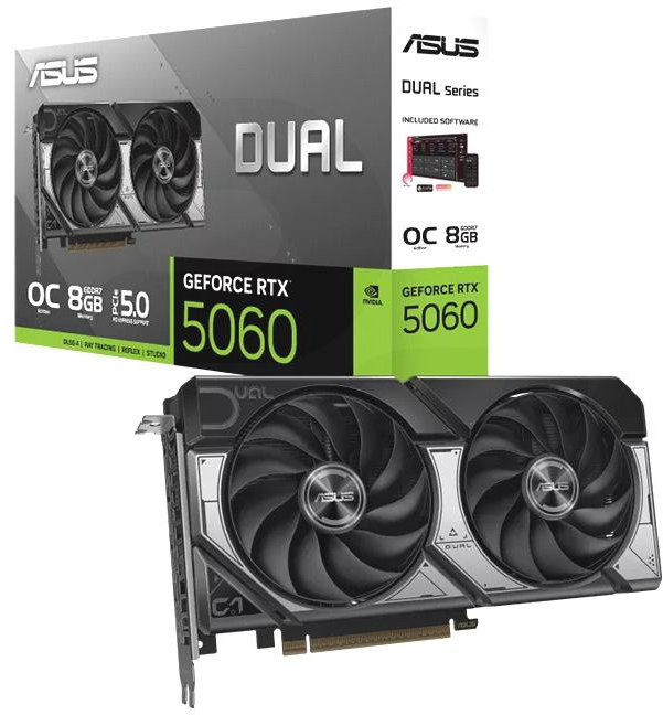 ASUS DUAL-RTX5060-O8G-A HDMI Dp 8G