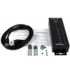StarTech.com 10 Port Industrial USB 3.0 Hub - Metal