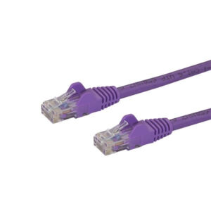 StarTech.com Cable Red 0,5m Púrpura Cat6 Sin Enganch