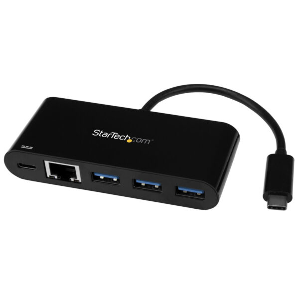 StarTech.com USB-C To Gbe Adapter W/ 3-Port USB Hub