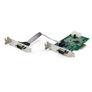 StarTech.com Tarjeta PCIE Serie 2 Puertos RS232