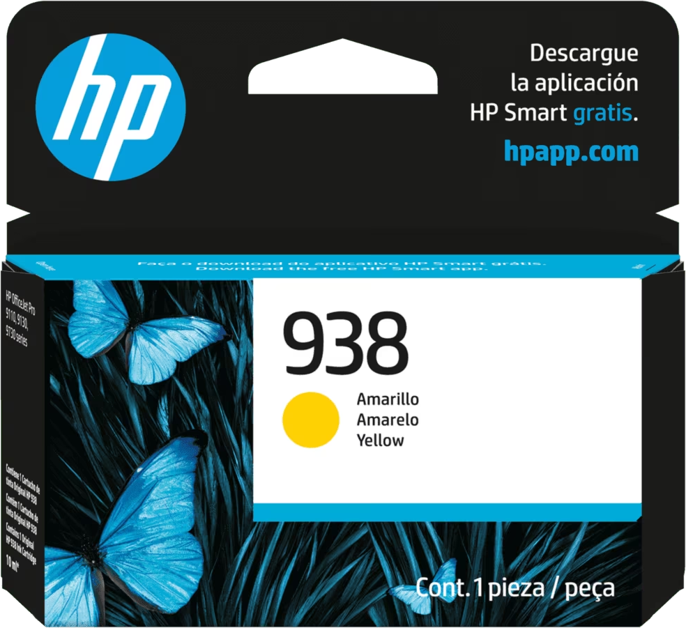 6343160 HP 938 Yellow Original Ink Cartridge