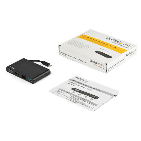 StarTech.com USB C Adapter - HDMI Vga - 1XA - Gbe StarTech.com USB C Adapter - HDMI Vga - 1XA - Gbe