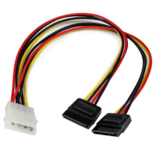 StarTech.com 12 LP4 To 2x SATA Power Y Cable Adapter