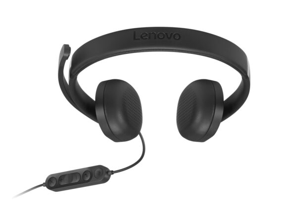 Lenovo VoIP Headset 5000 Auriculares Alámbrico Diadema Oficina/Centro de llamadas USB Tipo C Negro