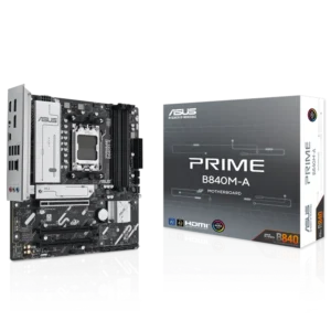 Placa Madre Prime B840M-A AM5/DDR5/MATX/HDMI/DP 2P/USB-C/RJ45/USB 3.0