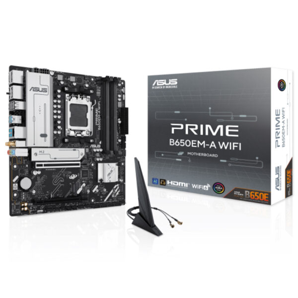 Placa Madre Primer B650EM-A WiFi / MATX/RJ45/ DP/HDMI/AUDIO/DDR5