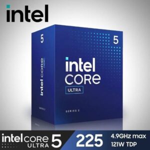 Procesador Core Ultra 5 225 4.9GHz 20MBK/ 10 NUCLEOS/ 6 Core Intel