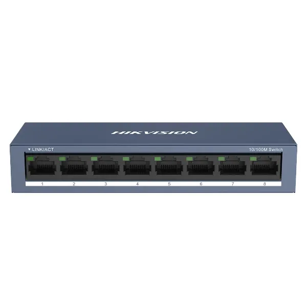 Switch 10/100 8P DS-3E0108-O/METÁLICO Hikvision