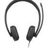 Lenovo VoIP Headset 5000 Auriculares Alámbrico Diadema Oficina/Centro de llamadas USB Tipo C Negro