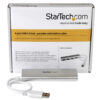 StarTech.com Hub Ladrón USB 3.0 de 4 Puertos - Hub Concentrador USB-A - Alimentado por el Bus - 5Gbps - Hub USB Portátil - Carcasa Resistente