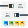StarTech.com Cable 1m USB-C 3.1 Entrega Potencia 5A